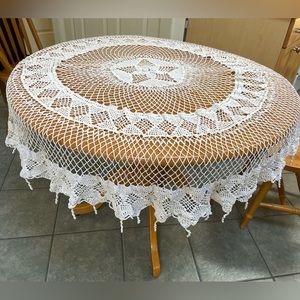 Round crochet tablecloth, Tablecloth D 40", crochet tablecloth Handmade